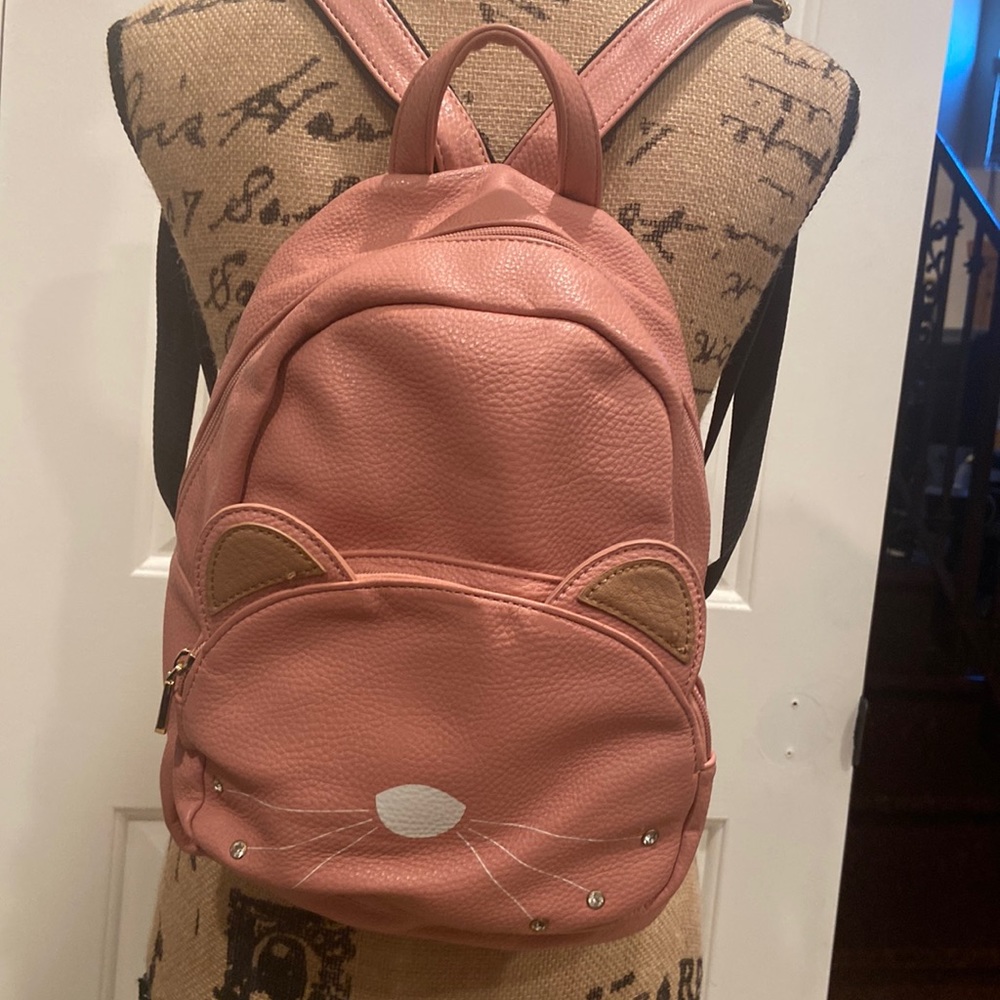 Pink kitty backpack